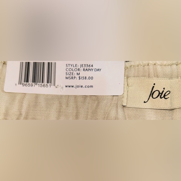 Joie size XS & M NWT beige khaki pleated shorts w/2 front pockets/2 rear pockets - Picture 3 of 5